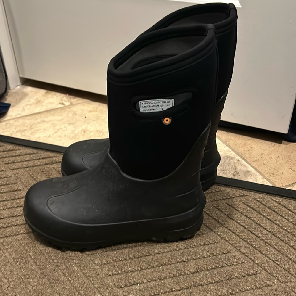 Kids Black Bog Boots